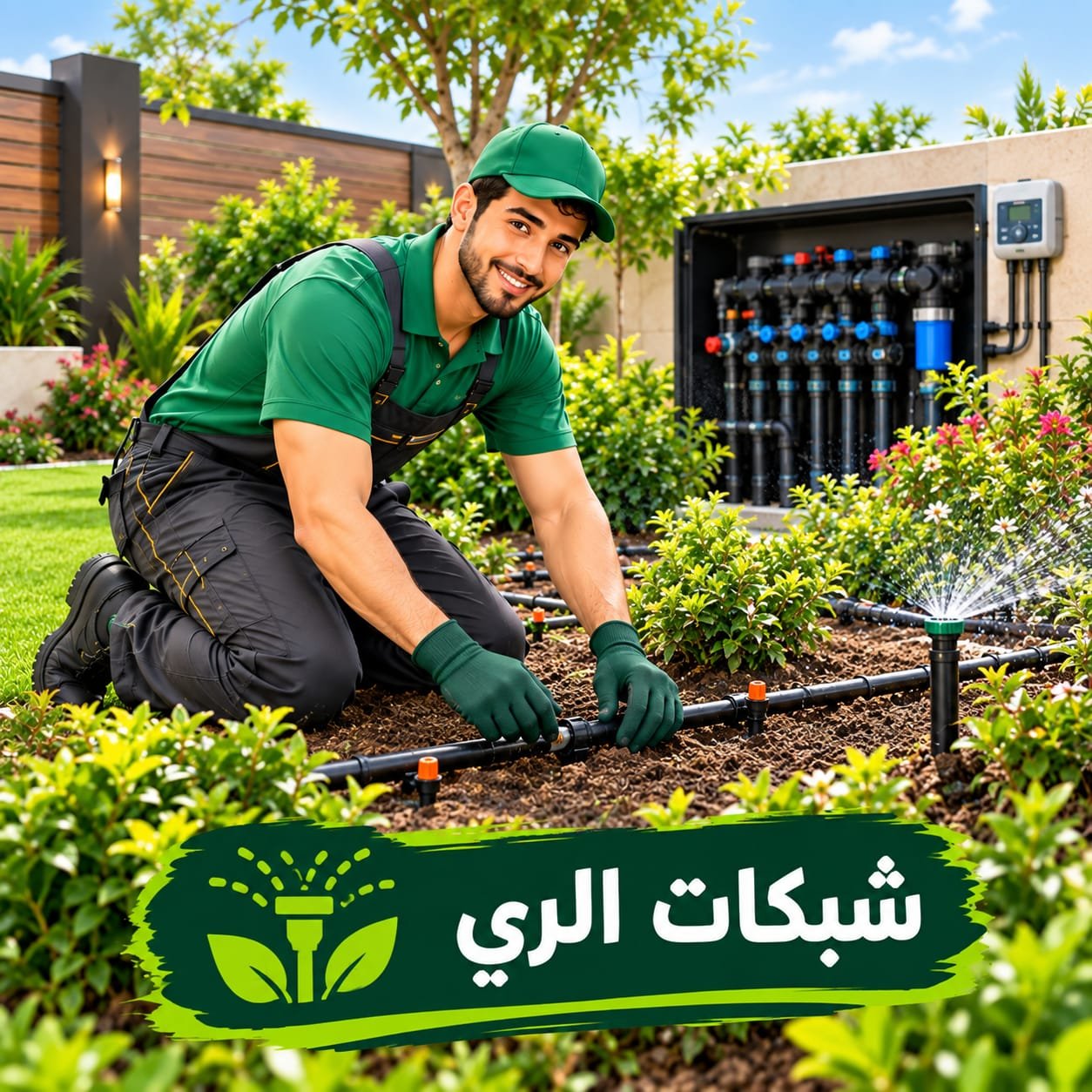 شبكات ري للحدائق بالرياض